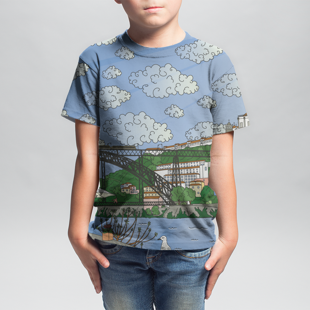 T-shirt Allover Criança