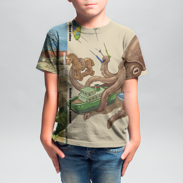 T-shirt Allover Criança